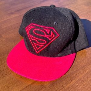 Adjustable Pink&Black Supergirl Hat